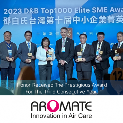 Aromate honor receives prestigious<br>D&B Elite SME Award for third consecutive year
